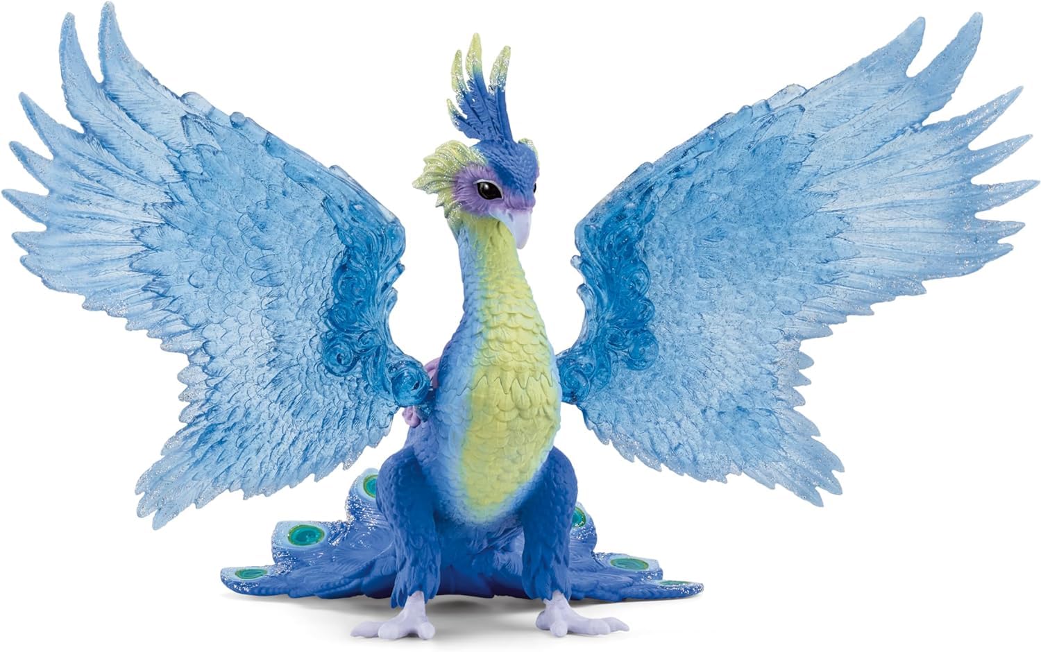 SCHLEICH BAYALA | Magischer Pfau 70794 | detailgetreue Figur mit beweglichen, transparenten Flügeln & Magnet | tolles Geschenk für Mädchen und Jungen | Spielfigur ab 5 Jahren | 18 x 30 x 17 cm