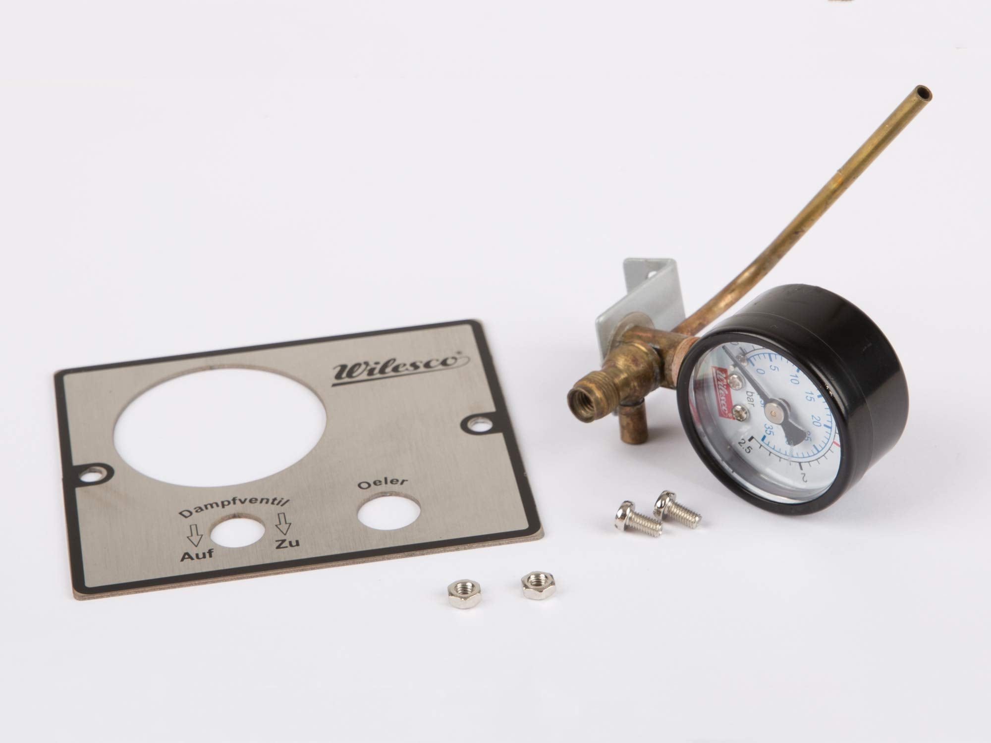 Wilesco 01532 ET - manometer M 5 schroefdraad D = 30 mm
