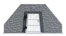 Busch 1472 Single Track Mine Gated Entrance Portal