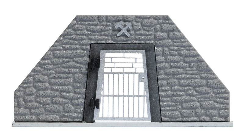 Busch 1472 Single Track Mine Gated Entrance Portal