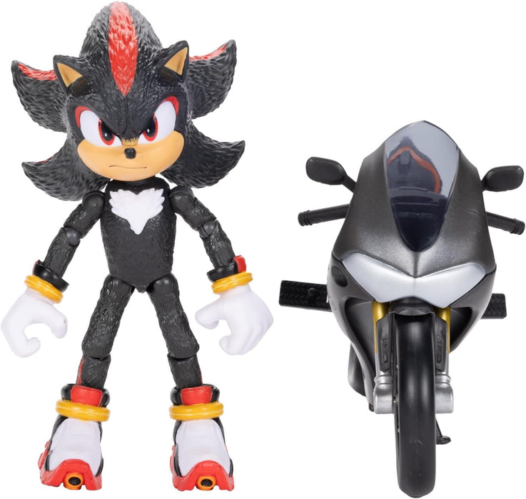 Sonic 3 Movie - 5 inch figuur w/voertuig (motorfiets