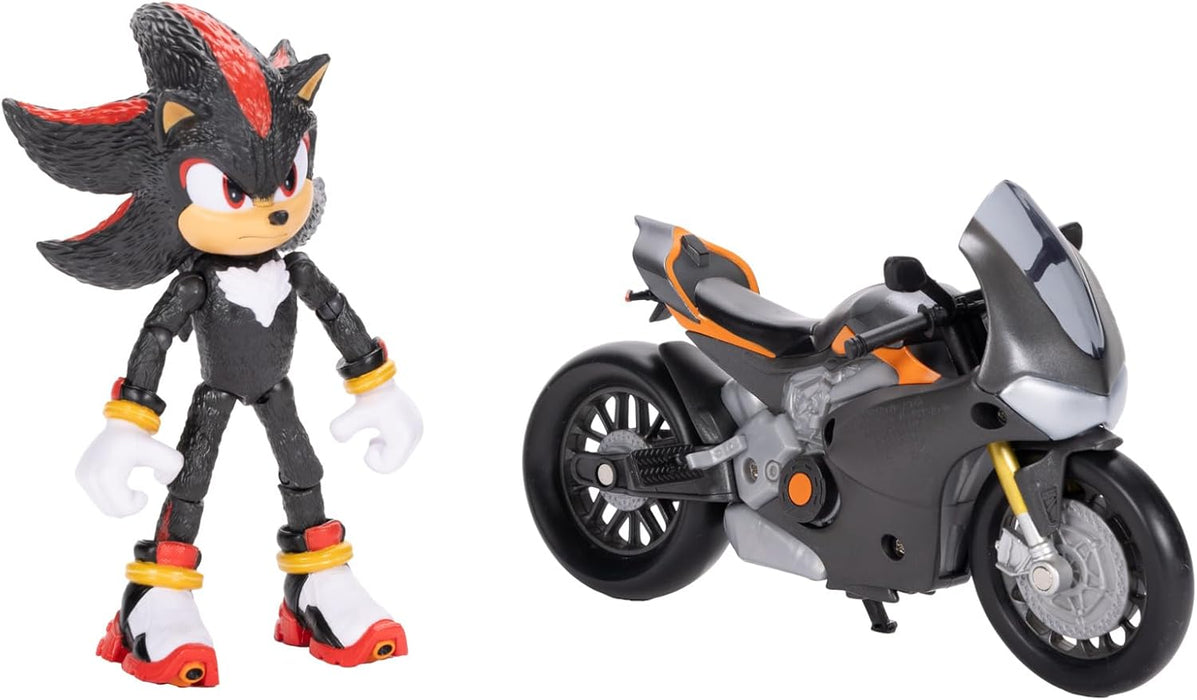 Sonic 3 Movie - 5 inch figuur w/voertuig (motorfiets