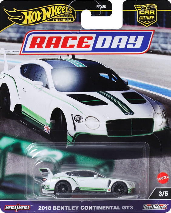 Hot Wheels Premium Bentley Continent, Car Culture Circuit Legends Vehicles for Kids 3 Years Old & Up and Adult fans and Collectors, Premium Collection of Car Culture 1:64 Scale Vehicles, HRV93