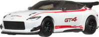 Hot Wheels Premium Car Culture Collectible Toy Car, 1:64 Scale Die-Cast Nissan Z GT 4, Race Day Vehicle with Real Riders Tires