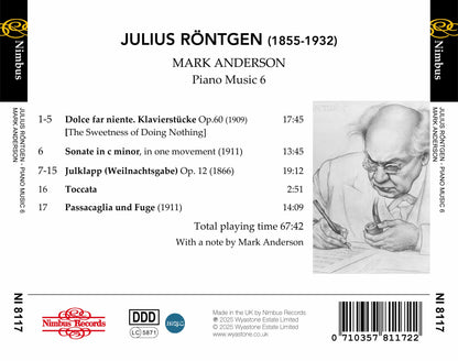 Julius Röntgen: Piano Music - Volume 6