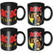 AC/DC 4 Piece Mini Mug Set Devil Angus & Plug Me in (Individually Boxed)