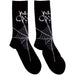 Rock Off officially licensed products Alice Cooper Web Logo Ankle Socks UK Size 7-11, black, M