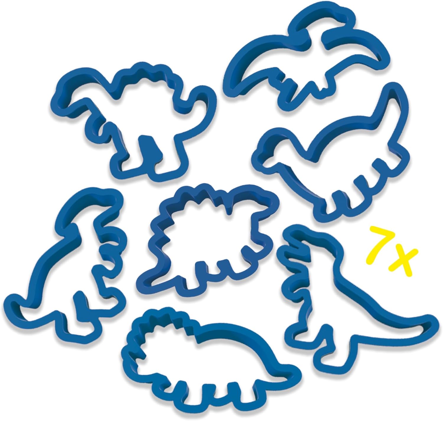 SES Creative 00503 Dino Clay Mega Set - Create Dinosaur Figures with 7 Moulds and 7 Colours of Washable Clay - Gluten-Free and Vegan-Friendly - Perfect for Creative Play for Kids Aged 2+