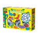 SES Creative 00503 Dino Clay Mega Set - Create Dinosaur Figures with 7 Moulds and 7 Colours of Washable Clay - Gluten-Free and Vegan-Friendly - Perfect for Creative Play for Kids Aged 2+