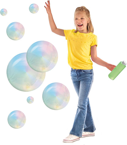 SES Creative 02323 Mega Bubbles with XXL Wands - Create Extra-Large Bubbles with Handy Tool - Includes Bubble Solution