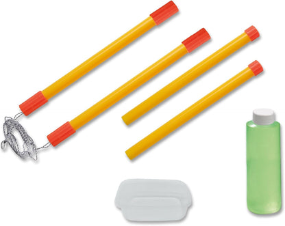 SES Creative 02323 Mega Bubbles with XXL Wands - Create Extra-Large Bubbles with Handy Tool - Includes Bubble Solution