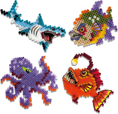 SES Creative 06209 Beedz Cool Sea Creatures - Crafting - Ironing Beads - Includes Beads and Pegboard