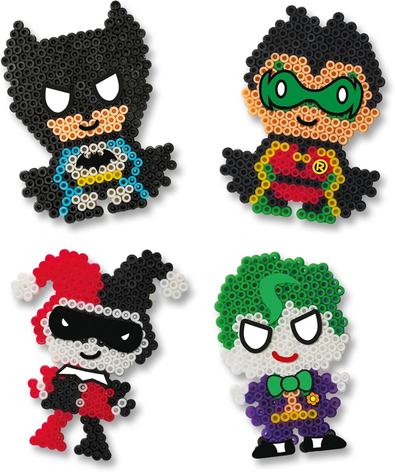 SES Creative 09361 Beedz Art - DC Batman Characters - Create Your Favourite Heroes from The DC Batman Series - Includes 1600 Beads and Pegboard
