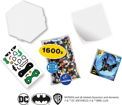 SES Creative 09361 Beedz Art - DC Batman Characters - Create Your Favourite Heroes from The DC Batman Series - Includes 1600 Beads and Pegboard