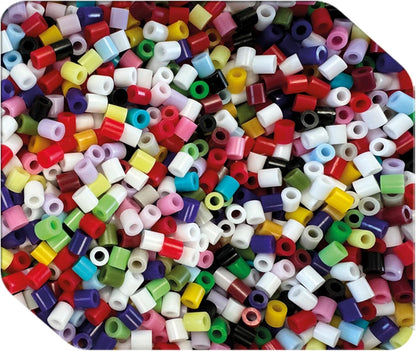 SES Creative 09363 Beedz Art - Joker or Harley Quinn - Create a Split-Face Portrait with Ironing Beads - 5000 Beads - Crafting for Adults