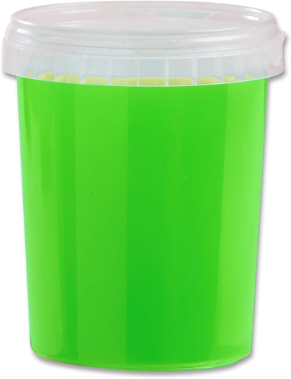 SES Creative 15031 - Muco verde neon in tazza, 470 g, giocattolo per bambini dai 3 anni in su