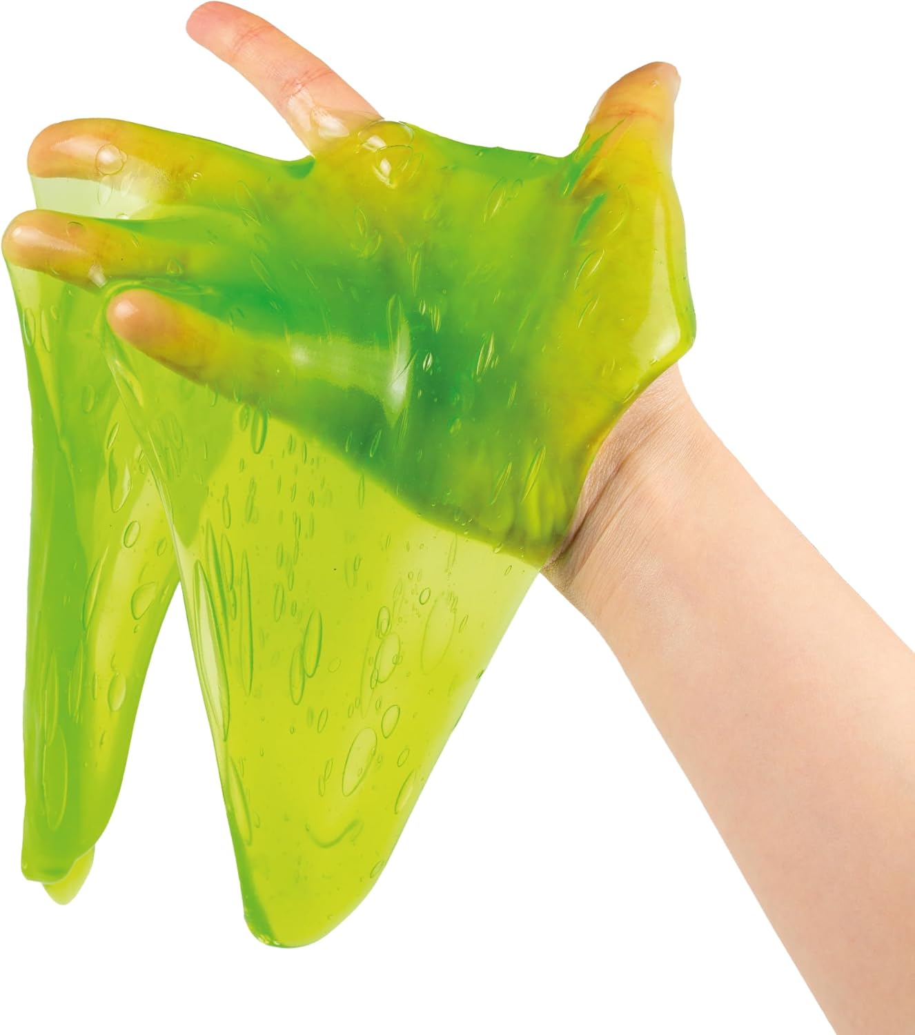 SES Creative 15031 - Muco verde neon in tazza, 470 g, giocattolo per bambini dai 3 anni in su
