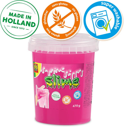 SES Creative 15032 Slime-Neon Roze 470gr