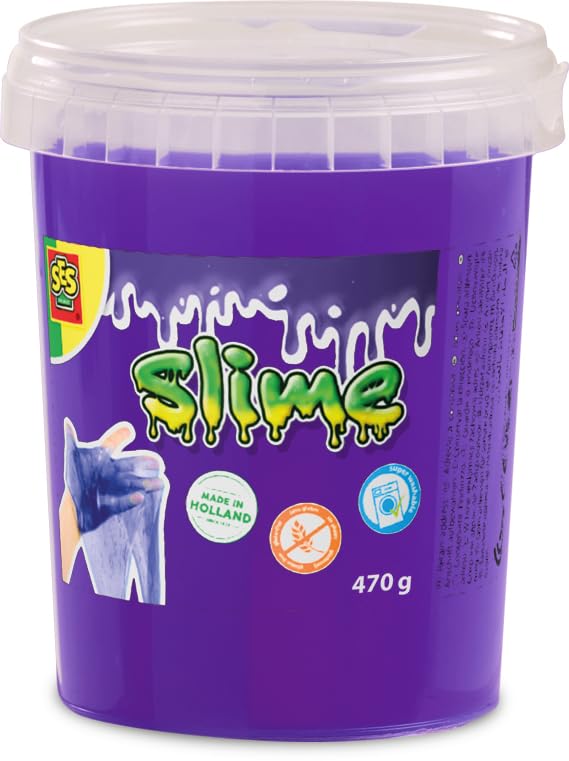 SES Creative 15034 Slime-Paars Glitter 470gr