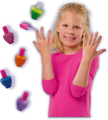 SES Creative 25141 Nagelstudio-laboratorium, nagellak voor kinderen, maak je eigen nagellak, mintspeelgoed, experimenteerdoos, voor kinderen vanaf 8 jaar