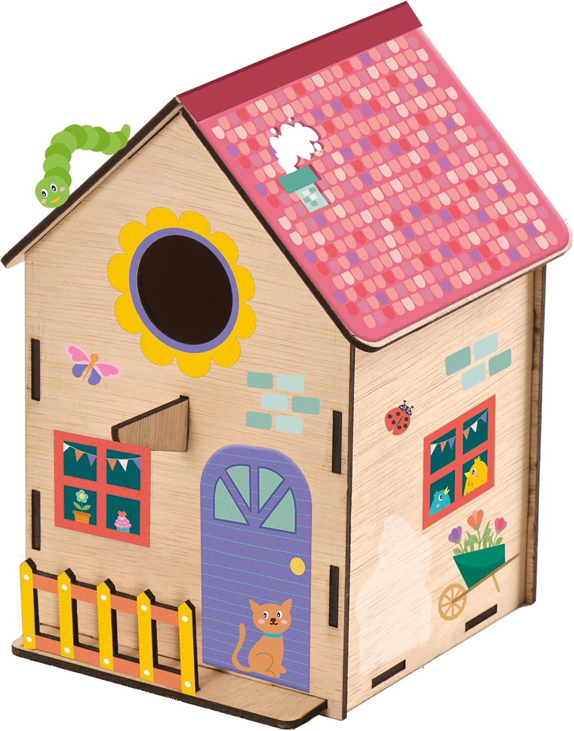 SES Creative 25209 Build Your Own Birdhouse - Craft and Decorate Your Birdhouse - Craft Kit