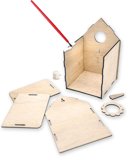 SES Creative 25209 Build Your Own Birdhouse - Craft and Decorate Your Birdhouse - Craft Kit