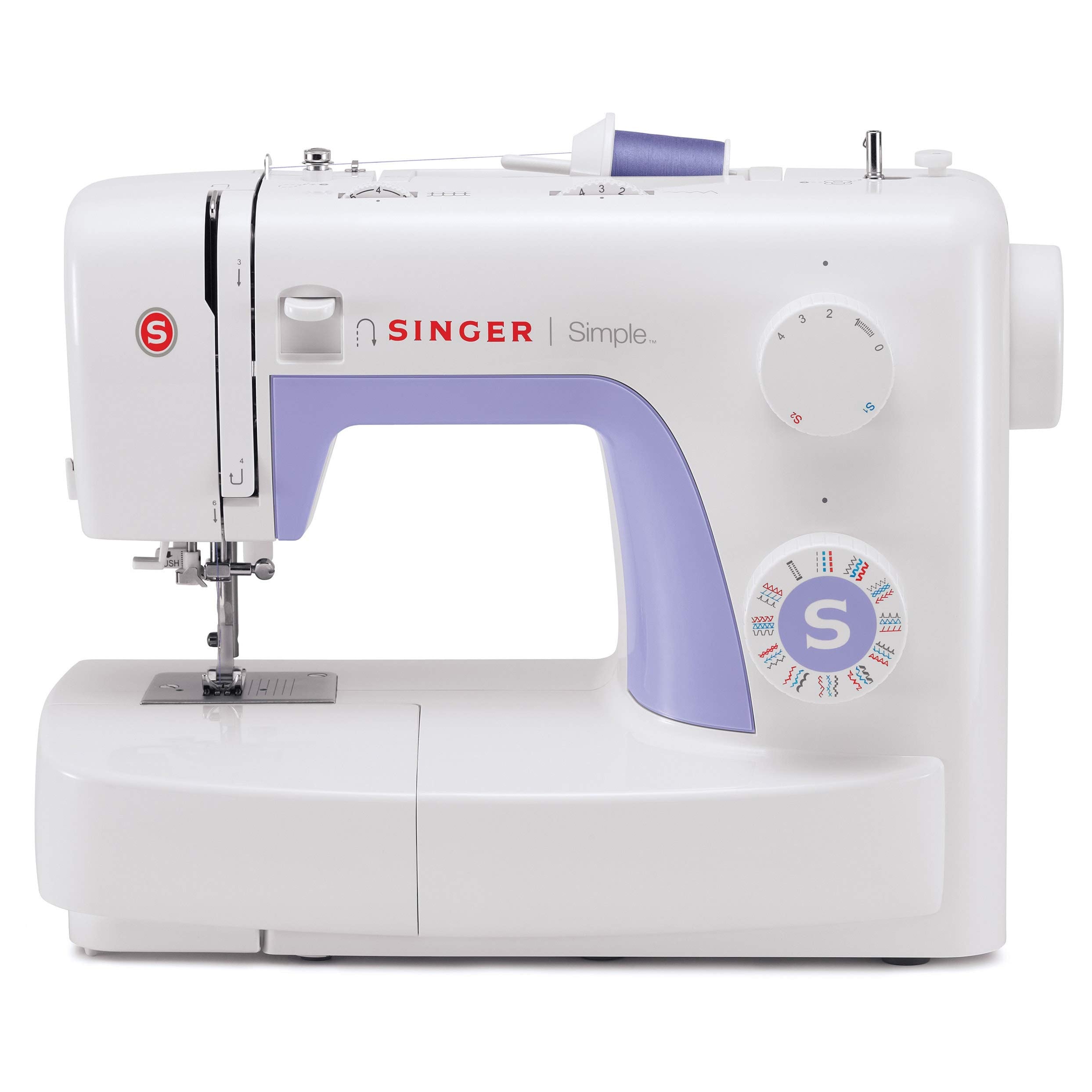 Singer Simple 3232 naaimachine, kunststof, paars, 45 x 22 x 35 cm