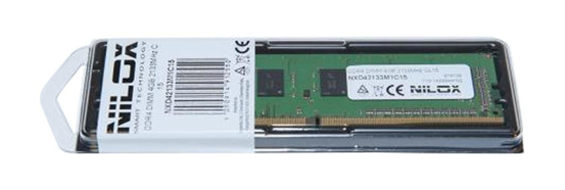 Nilox Memoria Ram Ddr4 Dimm da 4Gb, 2133Mhz, Cl15, Verde