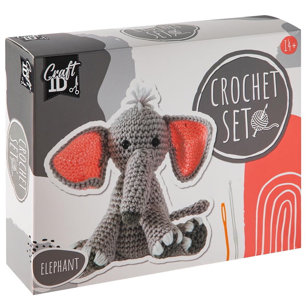 Craft ID CR1733 Elephant Crochet Kit