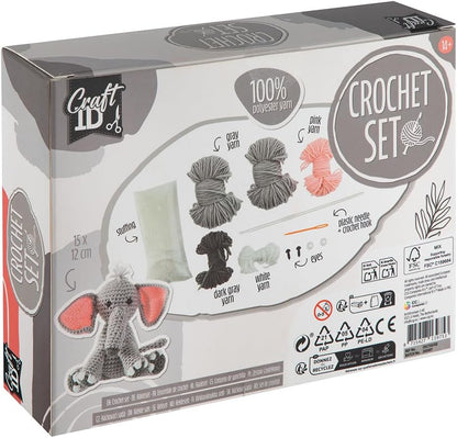 Craft ID CR1733 Elephant Crochet Kit