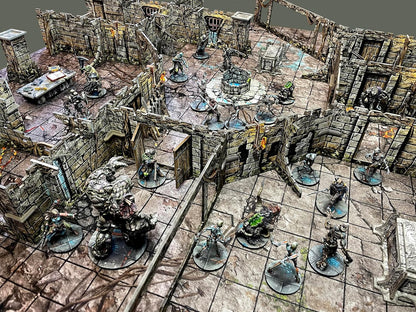 Fantasy Dungeon Terrain Vaults of Enveron Core Set - Battle Systems Terrain Immersive Scenery for D&D DND Maladum Pathfinder RPGs Full Color Heavy Duty Cardstock Printed Both Sides