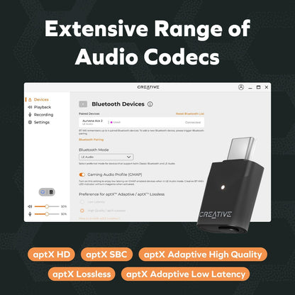 Creative - Bt-W6 Usb-C Wireless Audio Transmitter