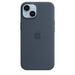 Apple - Back Cover For Mobile Phone - Magsafe Compatibility - Silicone - Storm Blue - For Iphone 14