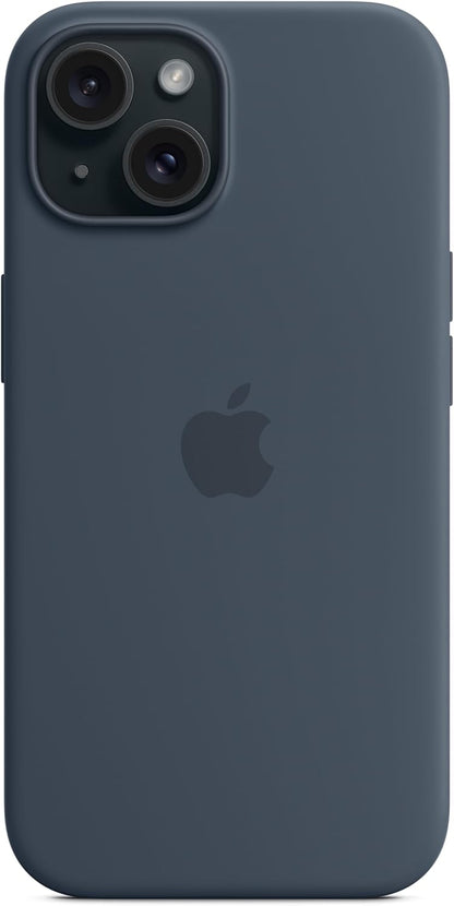 Apple - Back Cover For Mobile Phone - Magsafe Compatibility - Silicone - Storm Blue - For Iphone 14