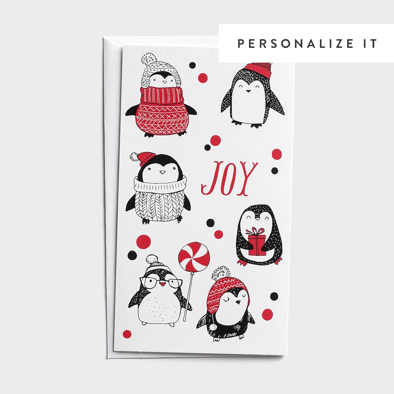 Dayspring - Little Inspirations - Joy - Warm Penguins- 16 Christmas Boxed Cards, KJV (J3370), Multi
