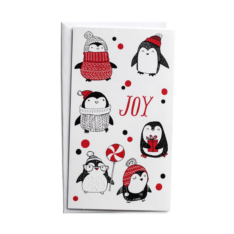 Dayspring - Little Inspirations - Joy - Warm Penguins- 16 Christmas Boxed Cards, KJV (J3370), Multi