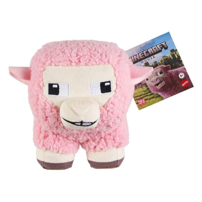 Minecraft Basic Plush Pink Sheep, 8-inch Collectible Soft Doll Inspired by The Movie Inspired by The Video Game