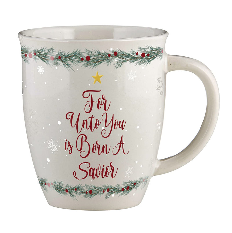 Creative Brands Faithworks - Christmas Collection Ceramic Coffee Mug/Cup, 12-Ounce, Born A Savior
