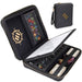 ENHANCE RPG Organizer Case - DND Binder with Built-in Character Sheet Holder and Erasable Scribe Panel, Dice Rolling Area, Removable Pen Pouch, Miniature Foam Tray, Wrist Strap, and More (Black