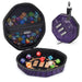 ENHANCE DnD Dice Tray and Case - Collector's Edition DnD Dice Holder up to 150 D&D Shakers with Hard Shell Exterior and Protective Soft Interior - Rolling Tray Perfect for Game Night (Dragon Purple