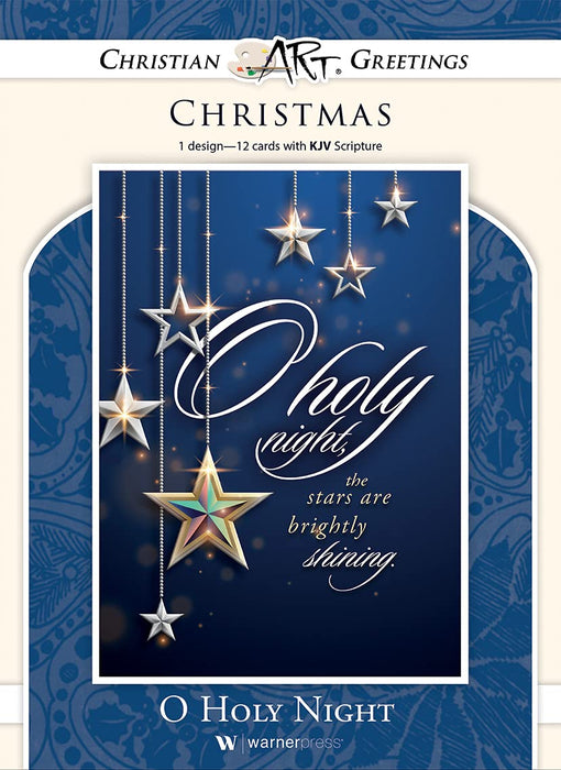 O Holy Night- - Boxed Greeting Cards - Christmas - KJV Scripture - (Box of 12