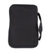 Plain Black Bible Covers | Bible Carrying Case for Men | Bible Bags for Women | Bible Case for Girls Boys | Bible Study Supplies with Ribbon Bookmark Pen Loop Zipper Pockets (9.00 x 6.50 x 1.75)