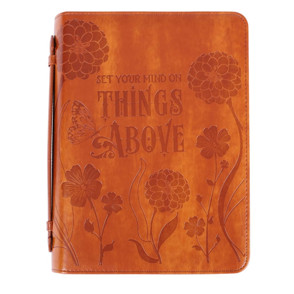 Bible Cover Things Above Imitation Leather, Large