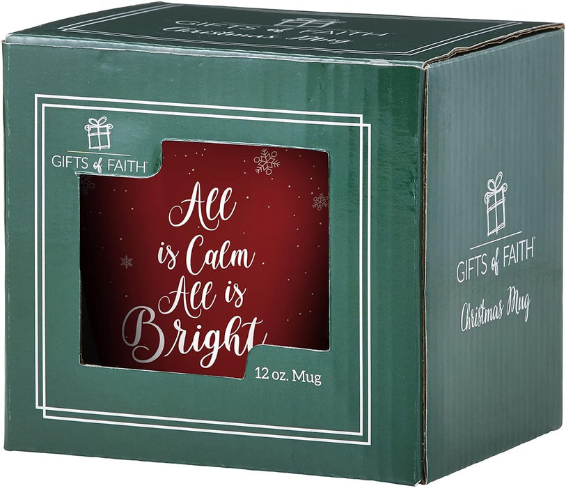 Faithworks Christmas Collection Ceramic Mug, 1 Count (Pack of 1), Red