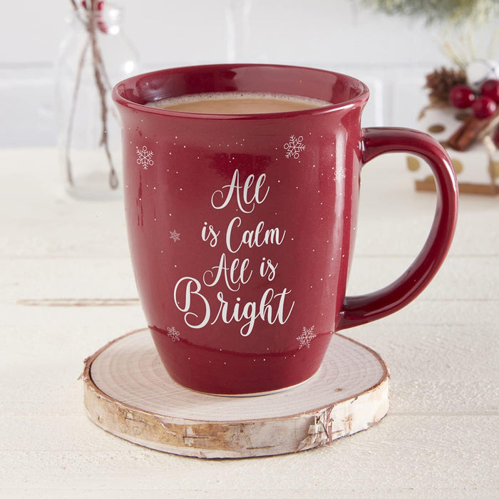 Faithworks Christmas Collection Ceramic Mug, 1 Count (Pack of 1), Red