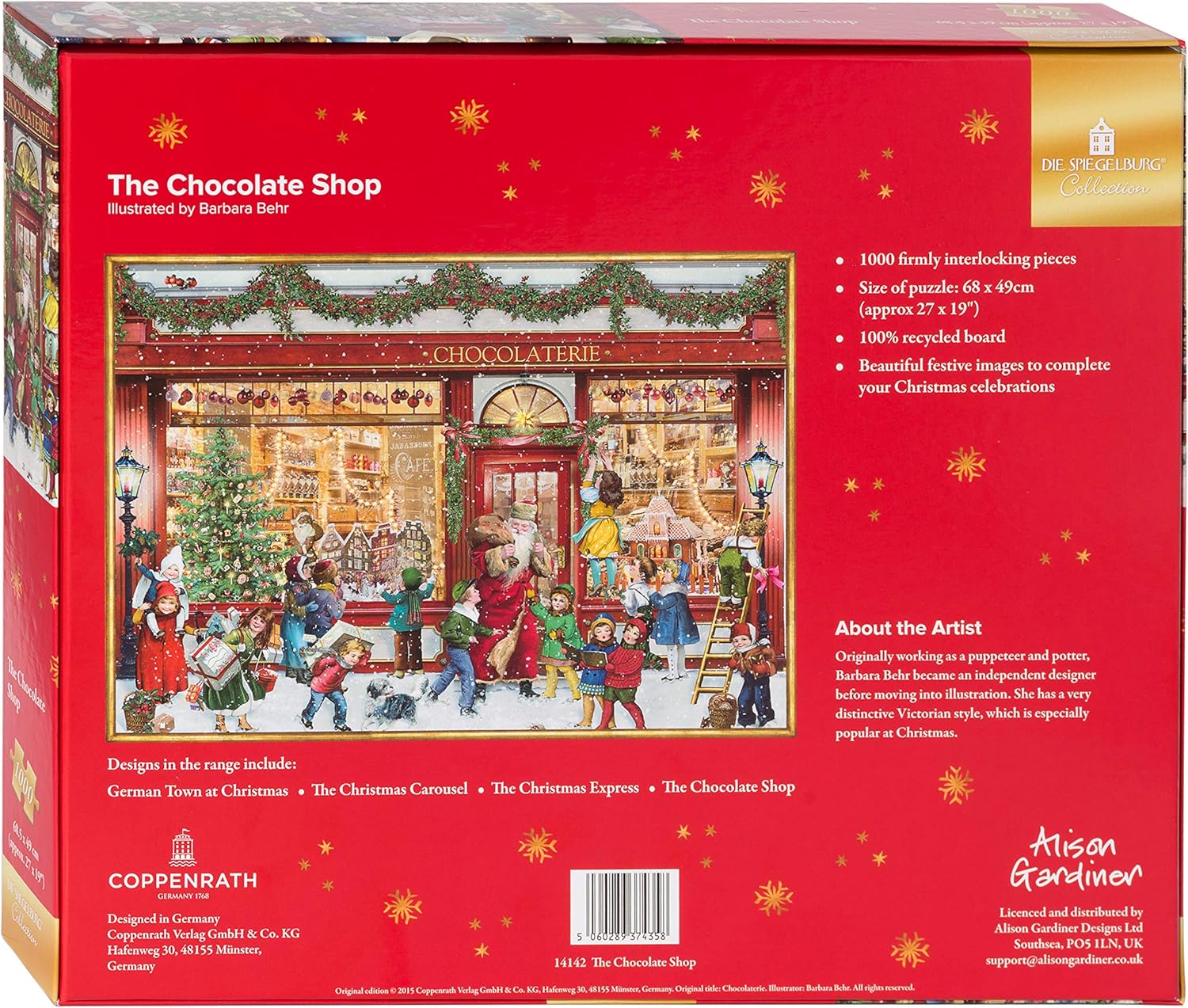 Coppenrath - Traditional Christmas Jigsaw Puzzle - 'The Chocolate Shop' - 1000 Piece