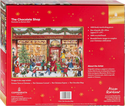 Coppenrath - Traditional Christmas Jigsaw Puzzle - 'The Chocolate Shop' - 1000 Piece