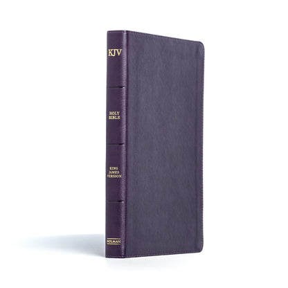 KJV Large Print Thinline Bible, Plum LeatherTouch