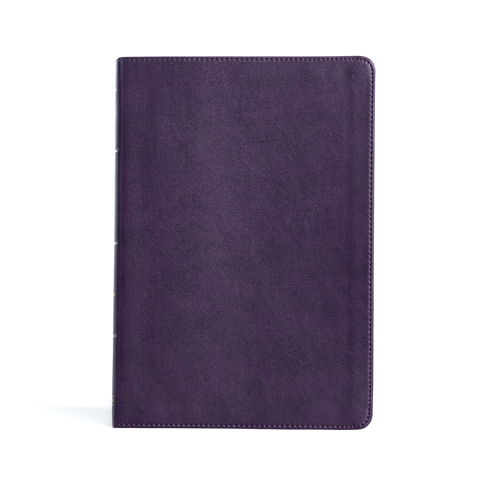KJV Large Print Thinline Bible, Plum LeatherTouch