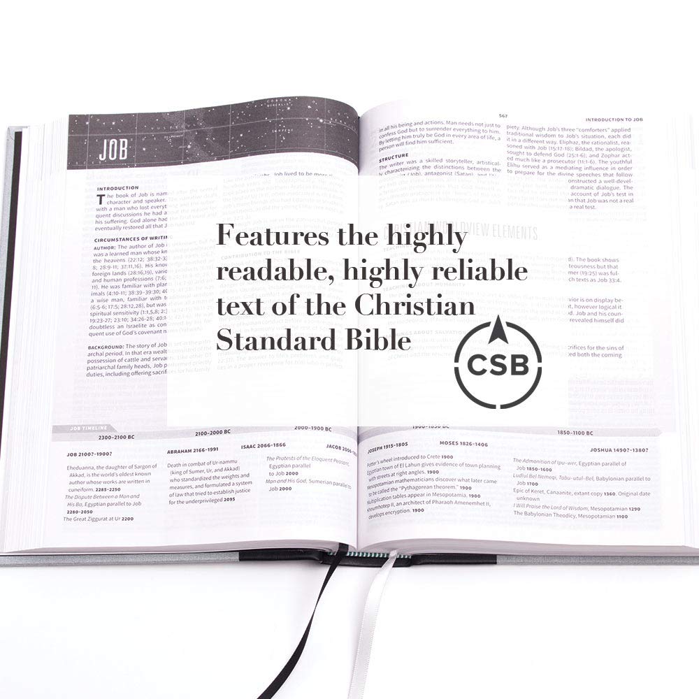 CSB Worldview Study Bible, Navy LeatherTouch